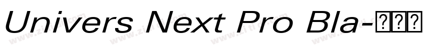 Univers Next Pro Bla字体转换